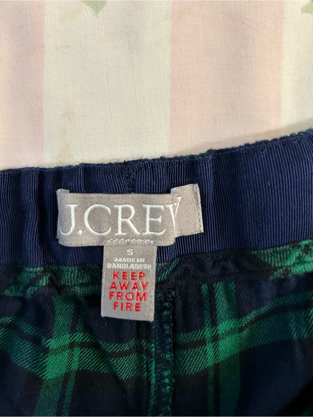J. Crew Green and Navy Plaid Pajama Pants - Picture 6 of 12